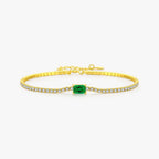 Bracelet chaîne facettée, argent 925 doré — vue 6