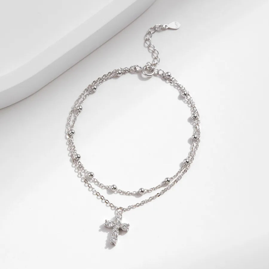 Bracelet chaîne classique, argent massif 925 — vue 5