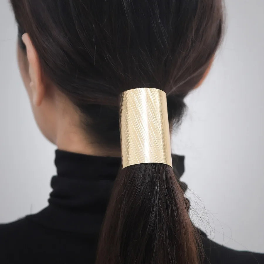 Barrette à cheveux d'inspiration rétro, finition dorée