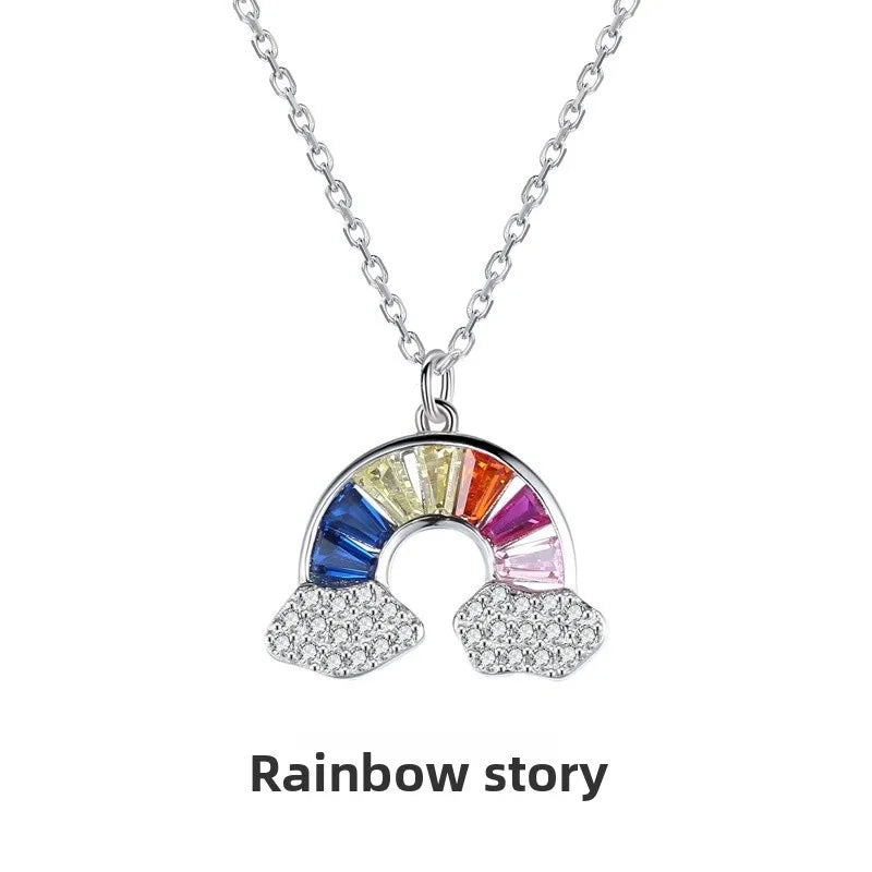 Collier petit nuage, chaîne forçat en acier titane — vue 4