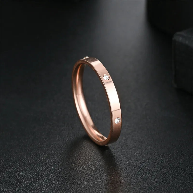 Bague à monture goutte, acier titane unisexe — vue 3