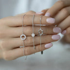 Bracelet maille souple, argent massif 925 — vue 9