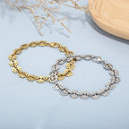 Bracelet épuré en acier titane sans ornement