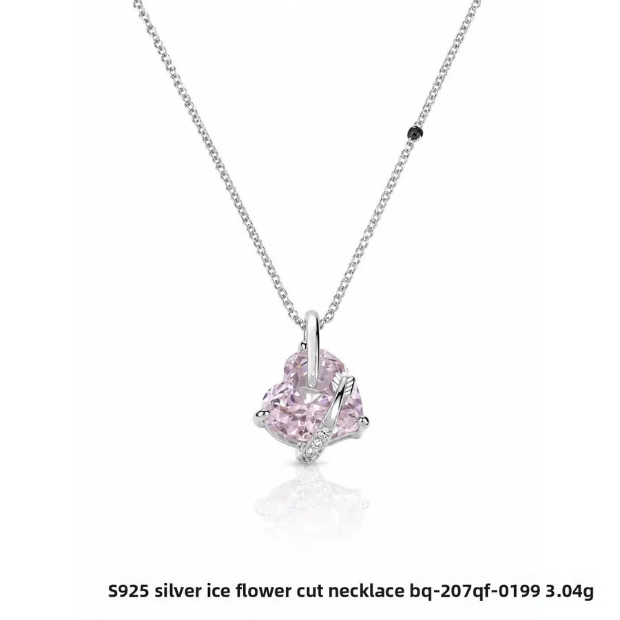 Ras-de-cou à pendentif cœur, argent 925 — vue 6