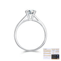 Bague solitaire moissanite taille ronde — vue 8