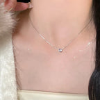 Collier à pendentif géométrique, acier titane — vue 4