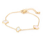Bracelet feuille de ginkgo sur chaîne dorée — vue 11
