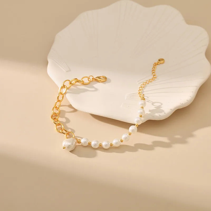 Bracelet à pendentifs goutte et perle — vue 4