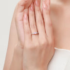 Bague à cristal taille ovale, argent 925 — vue 2