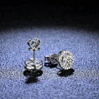 Puces d'oreilles moissanite sur argent 925 — vue 3