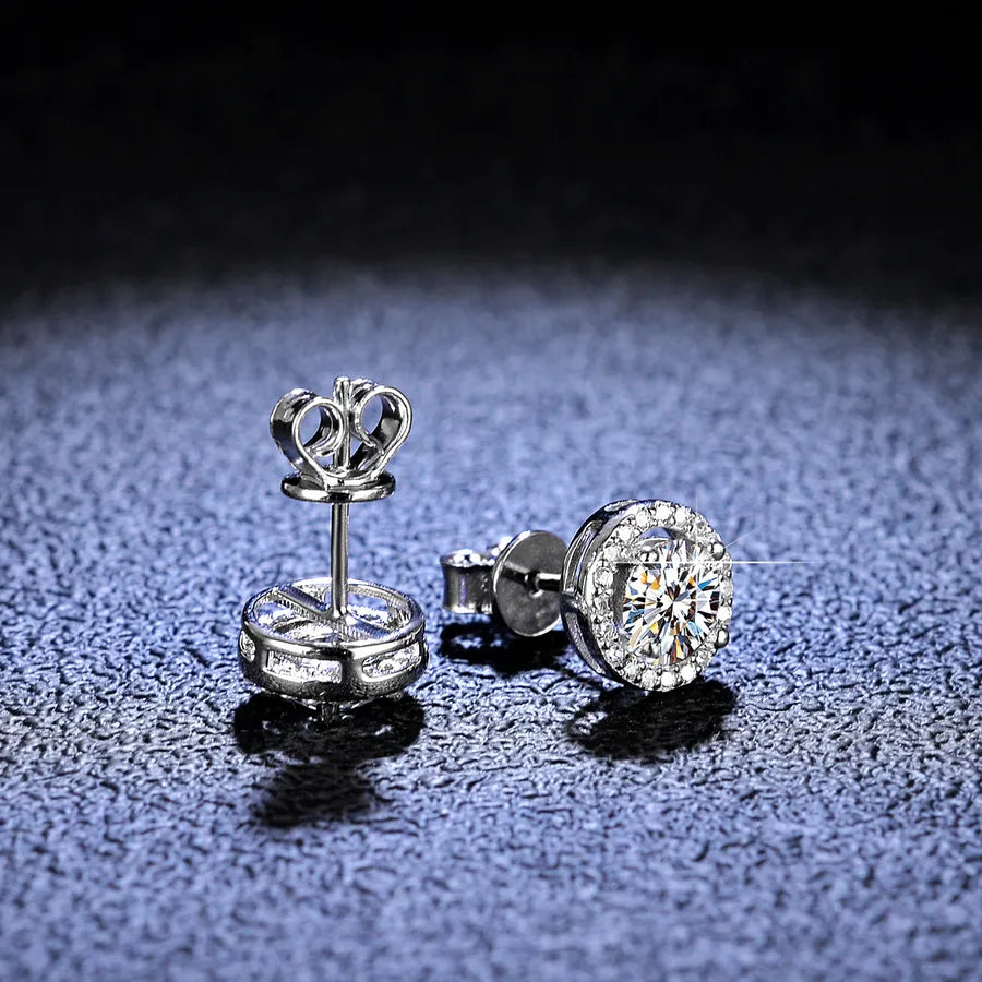 Puces d'oreilles moissanite sur argent 925 — vue 3