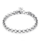 Bracelet géométrique de style coréen, acier inoxydable