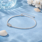 Bracelet à petites fleurs, argent 925 doré — vue 2