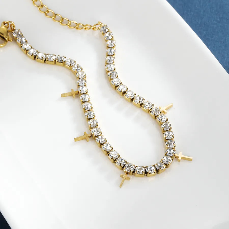 Bracelet asymétrique serti de zircons — vue 3