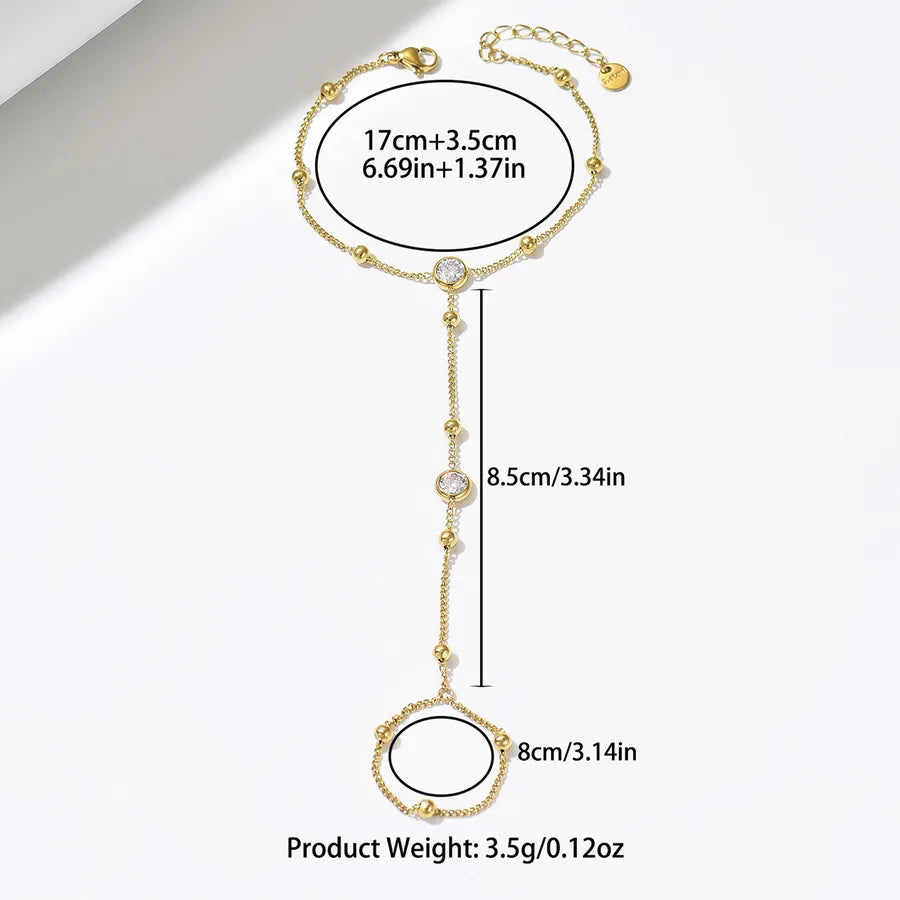 Bracelet à maillons géométriques désaxés — vue 5