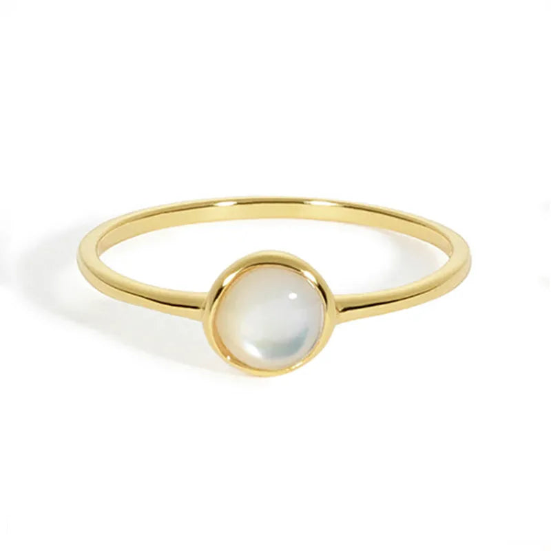 Bague à opale sur monture géométrique — vue 3