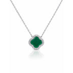 Collier cœur d'agate naturelle, argent 925 — vue 5