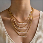 Collier chaîne seule, acier inoxydable — vue 2