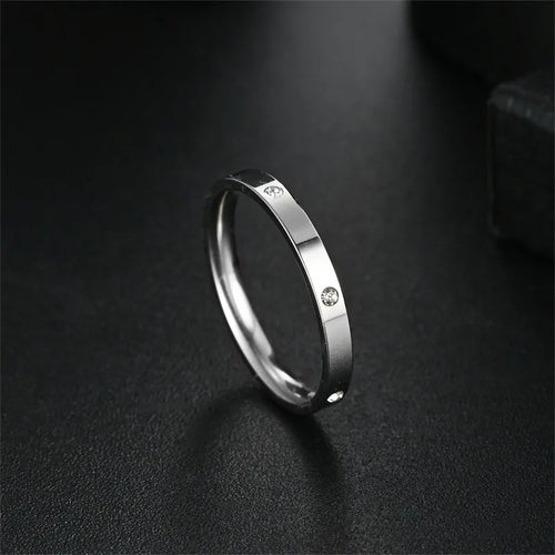 Bague à monture goutte, acier titane unisexe — vue 2