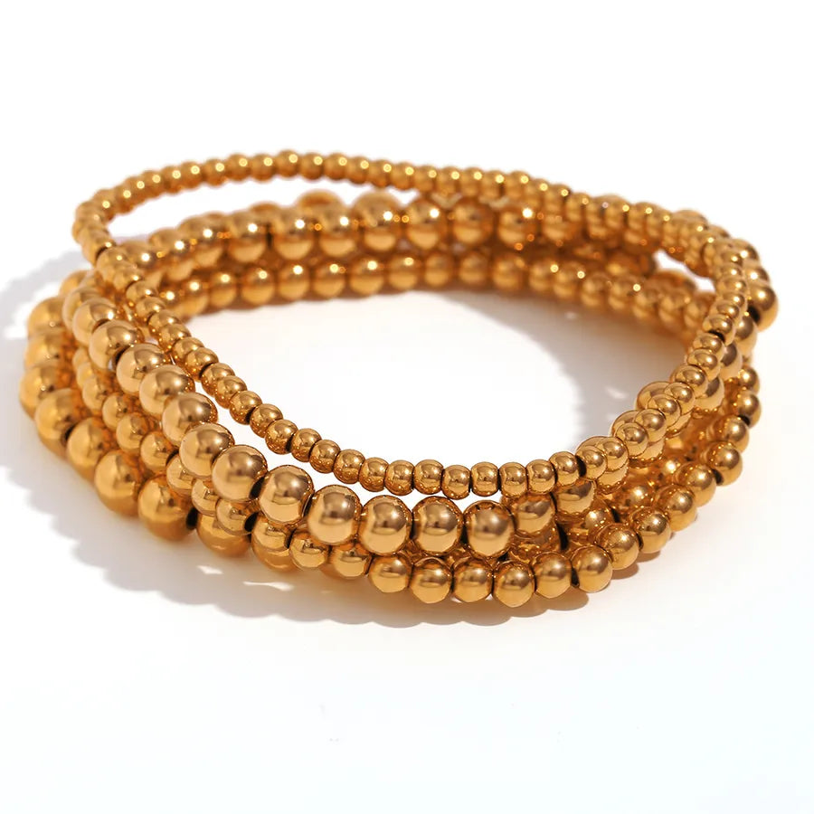 Bracelet de perles monté sur élastique — vue 6