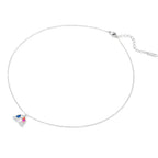 Collier petit nuage, chaîne forçat en acier titane — vue 2