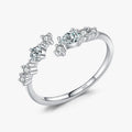 Bague à pierre taille goutte, argent 925 — vue 6