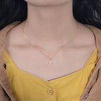 Collier à zircon unique, argent massif 925 — vue 4