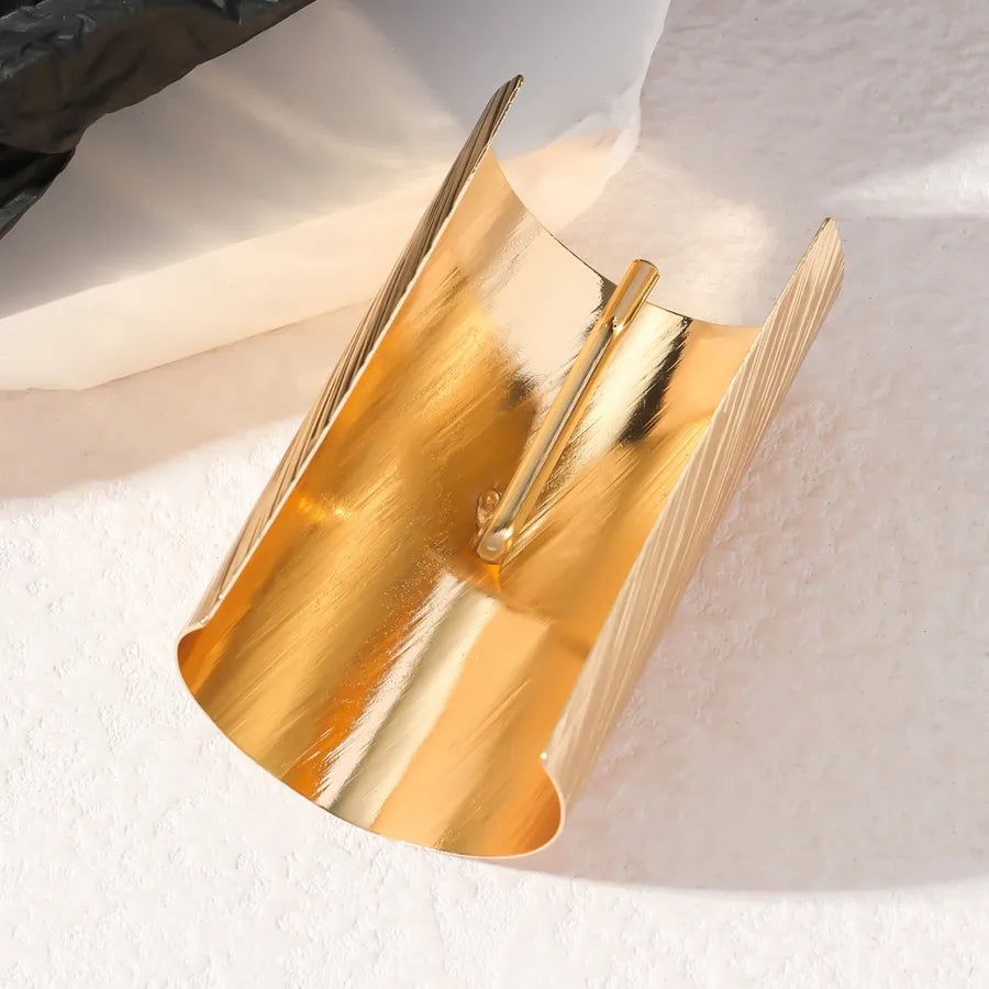 Barrette à cheveux rétro dorée — vue 3