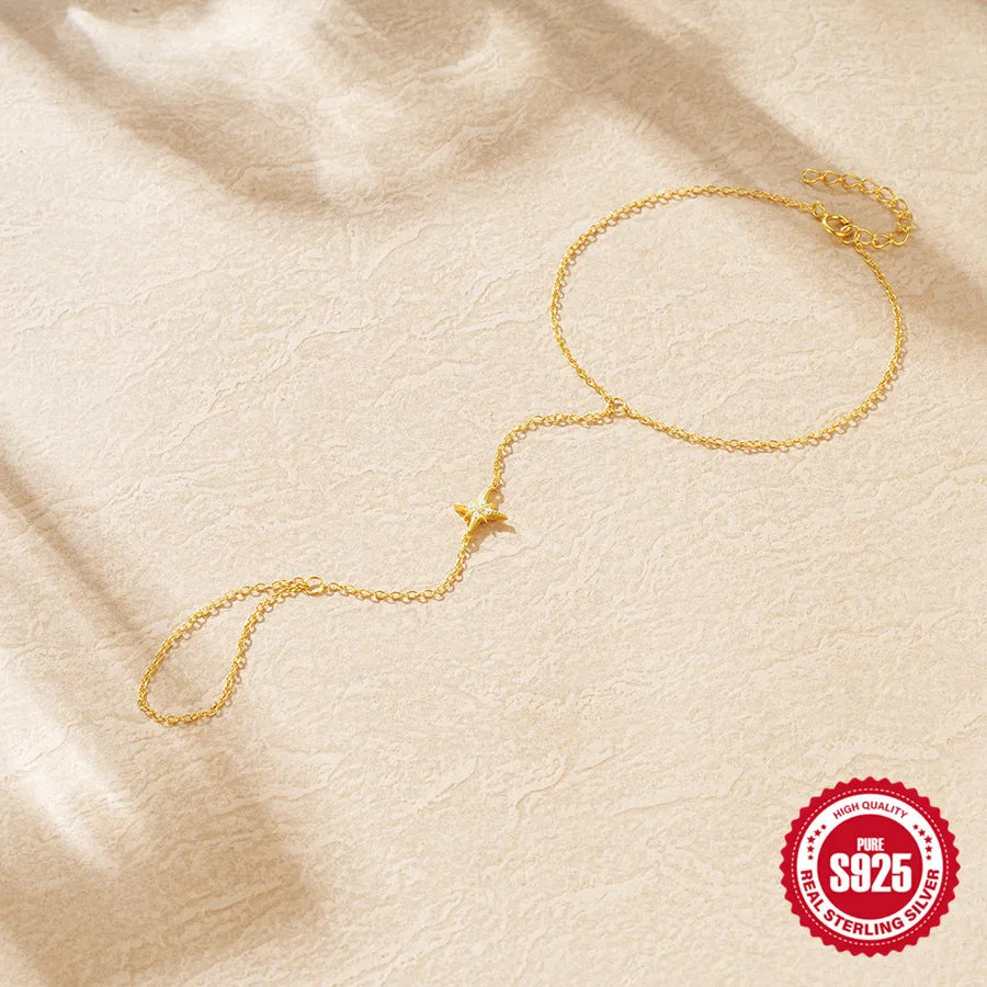 Bracelet chaîne épurée, argent massif 925 — vue 2