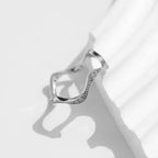 Bague à monture en vague, argent massif 925 — vue 3