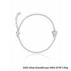 Bracelet à petites fleurs, argent 925 doré — vue 6