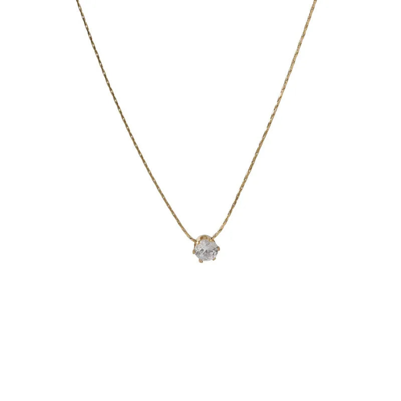Collier à pendentif géométrique, acier titane — vue 5
