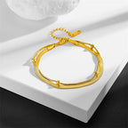 Bracelet lisse en acier titane sans ornement