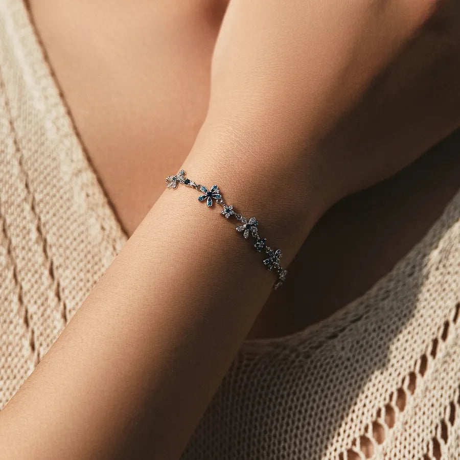 Bracelet maille forçat très fine, acier doré — vue 5