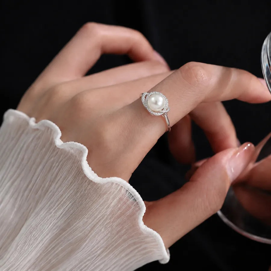 Bague cœur serti en argent massif 925 doré