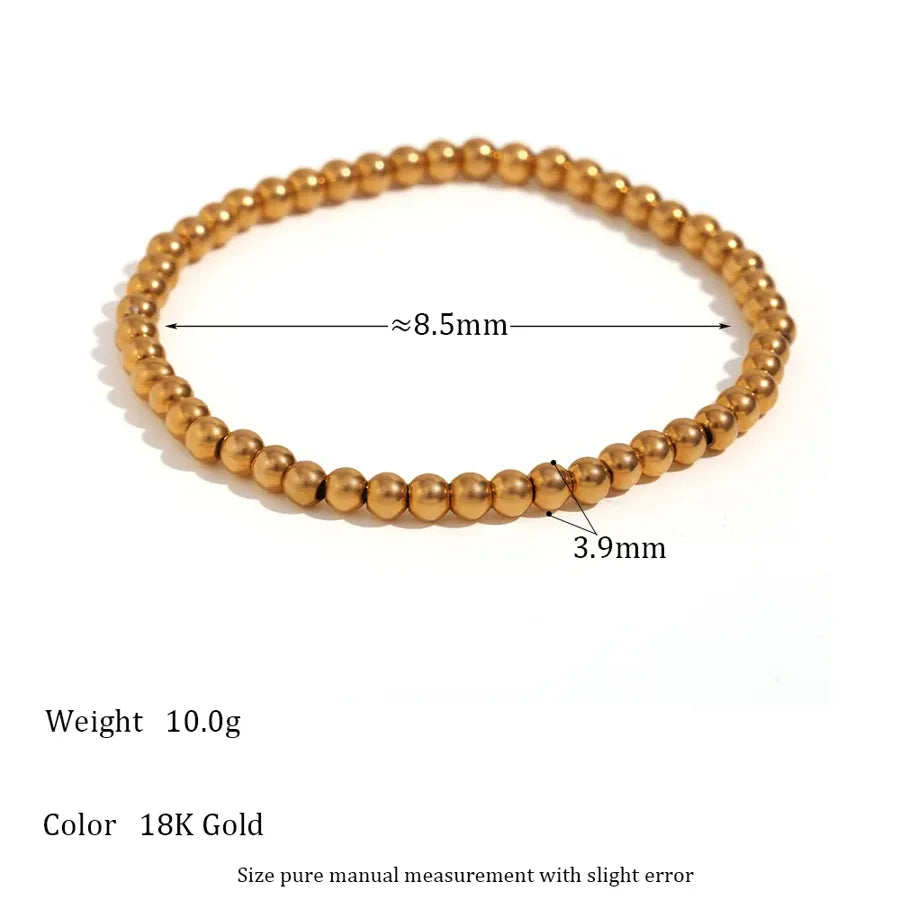 Bracelet de perles monté sur élastique — vue 12