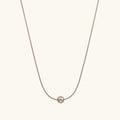 Collier de perles rondes à fermoir argenté — vue 4