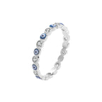 Bague œil protecteur émaillé, argent 925 — vue 5