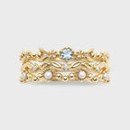 Bague anneau lisse serti d'un zircon, argent 925 — vue 4