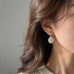 Boucles d'oreilles à perle baroque, argent 925 — vue 2