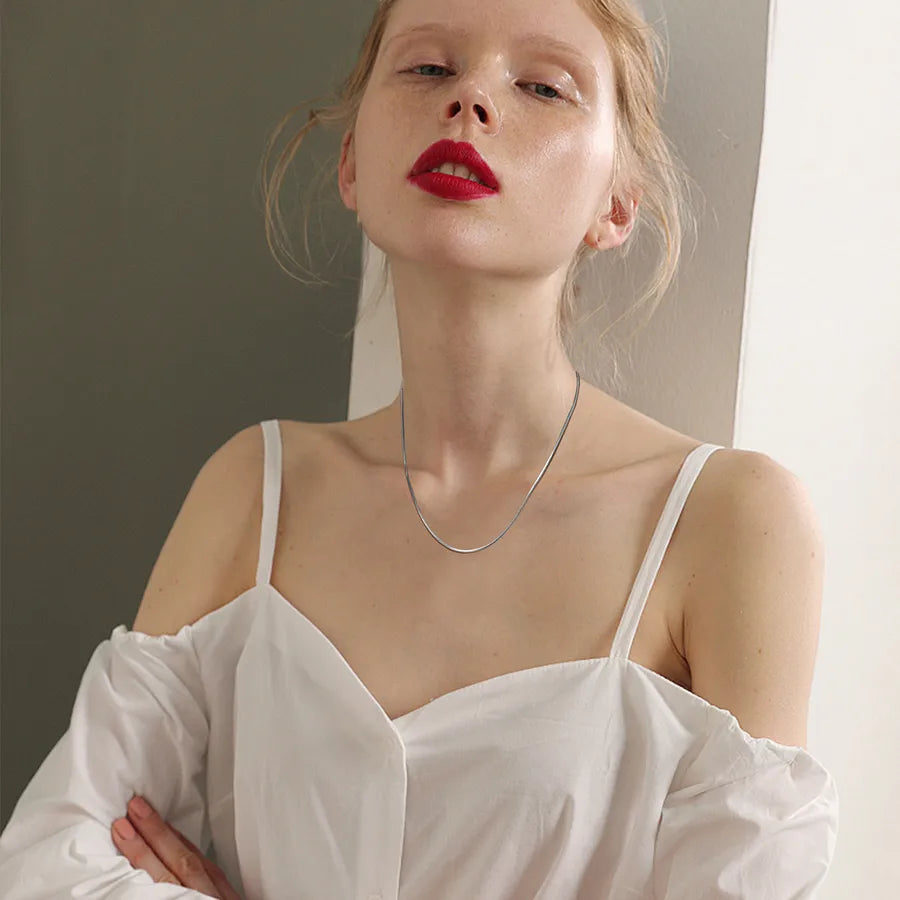 Collier chaîne seule, acier inoxydable — vue 6