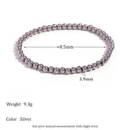 Bracelet de perles monté sur élastique — vue 7