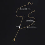 Collier à initiale et perle, chaîne dorée — vue 6