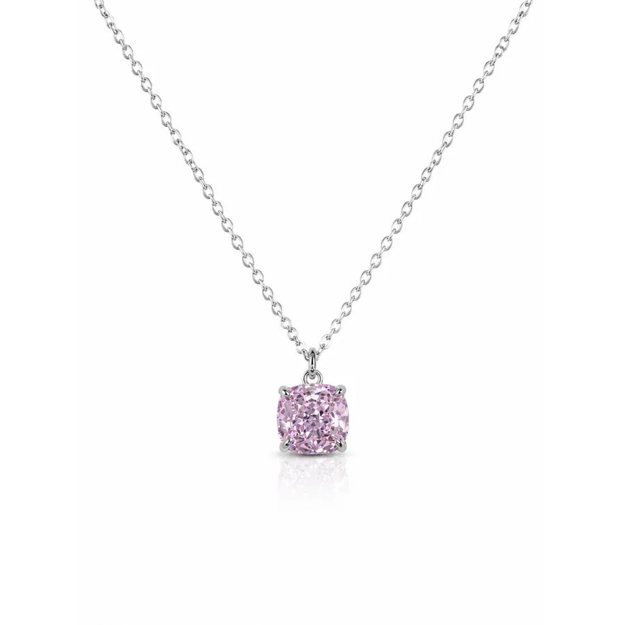 Collier à pendentif zircon, chaîne dorée — vue 6