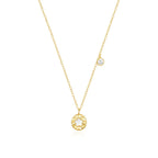 Collier à disque de nacre naturelle, argent 925 — vue 5