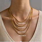 Collier chaîne seule, acier inoxydable — vue 3