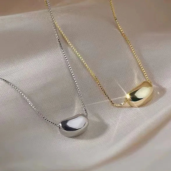 Collier graine porte-bonheur, argent 925 — vue 6