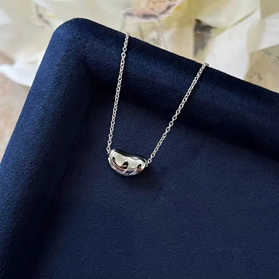 Collier graine porte-bonheur, argent 925 — vue 3