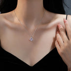 Ras-de-cou à pendentif cœur en argent massif 925