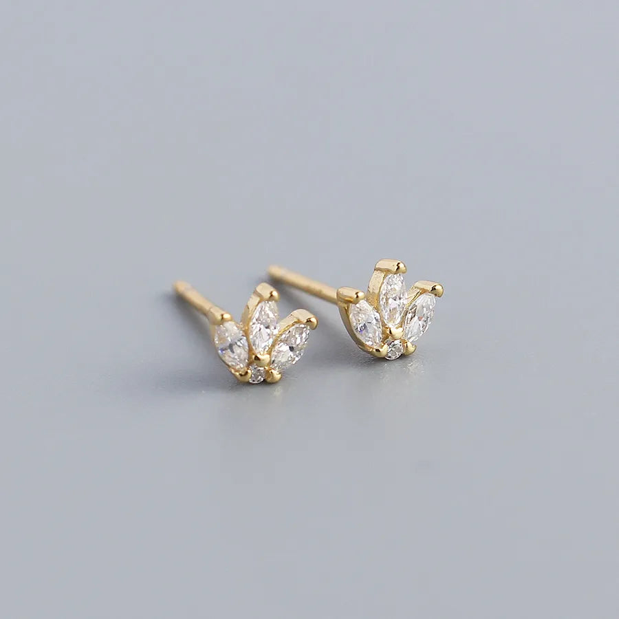 Puces d'oreilles petite couronne, argent 925 — vue 7